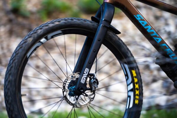 Horquilla de suspensión de una bicicleta